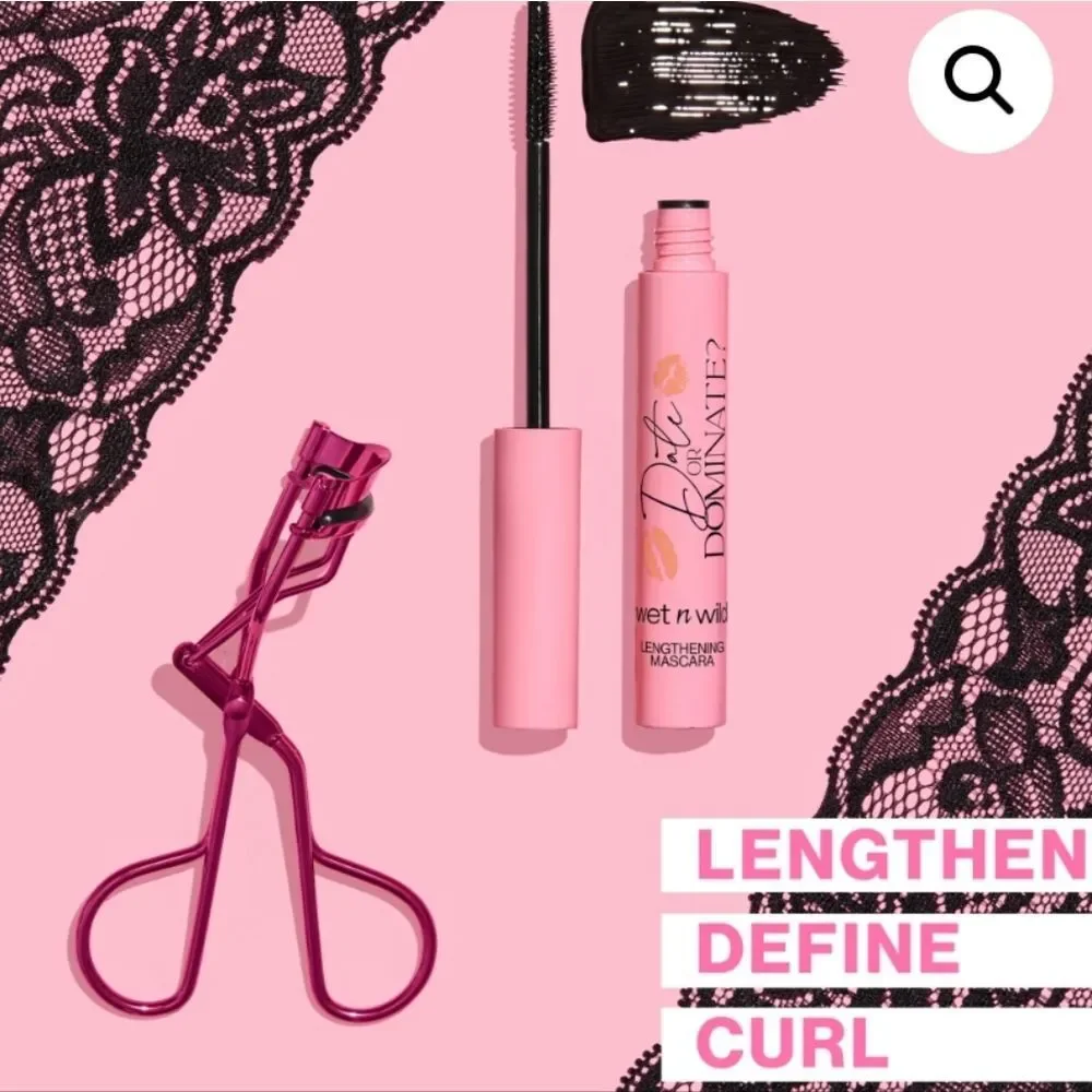Wet-n-Wild Date Or‎ Dominate Lengthening Mascara & Eyelash Curler Set